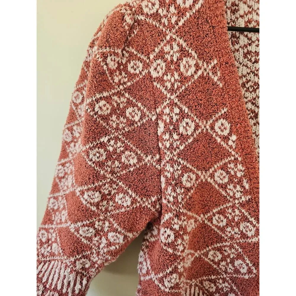 Free People Geo Floral Cardigan